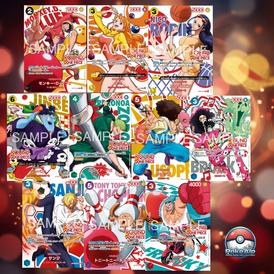 One Piece Card Game × ROUND1 — Cartes Promo Mugiwara | Édition Japonaise