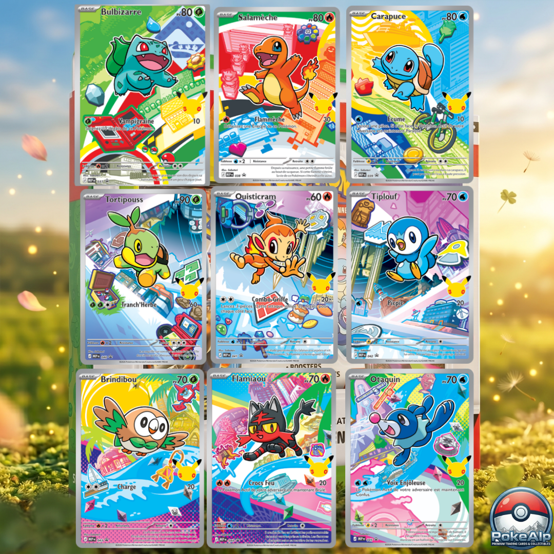 Pokémon Collection d'Illustrations des Premiers Partenaires Série 1