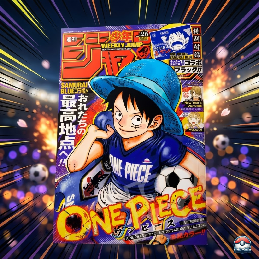 Weekly Shonen Jump n°26 2026 – Couverture One Piece x Samurai Blue | Magazine Japonais