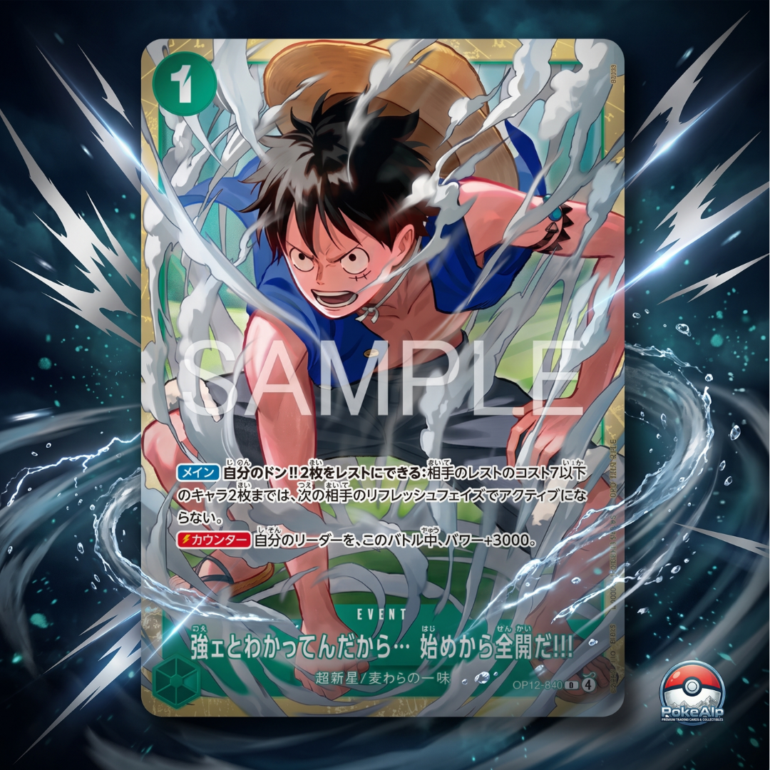 One Piece OP13-040 — Carte Promo Monkey D. Luffy | 3rd Anniversary Treasure Campaign | Édition Japonaise
