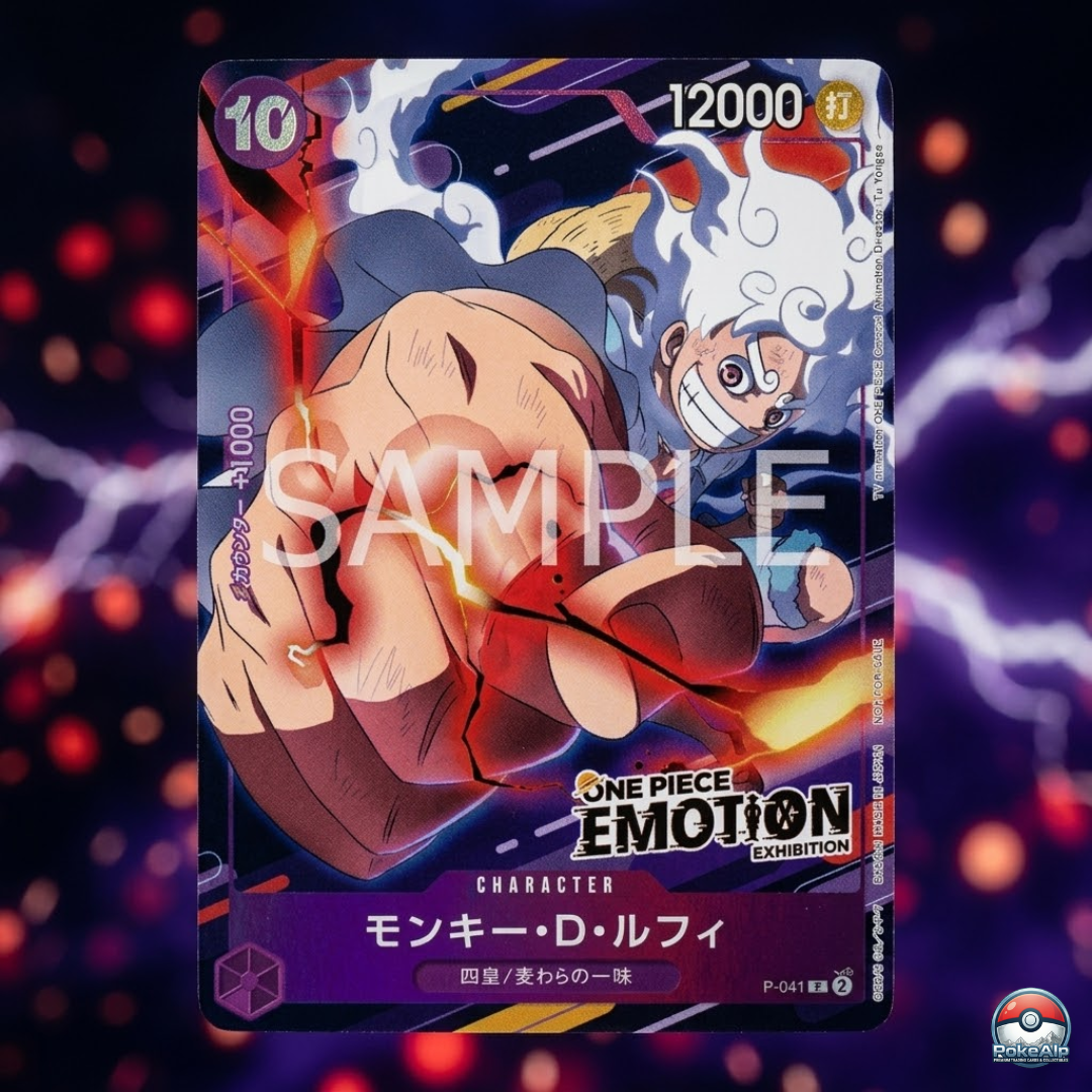 One Piece Monkey D. Luffy Promo P-041 “ONE PIECE EMOTION EXHIBITION” | Édition japonaise - Scéllée
