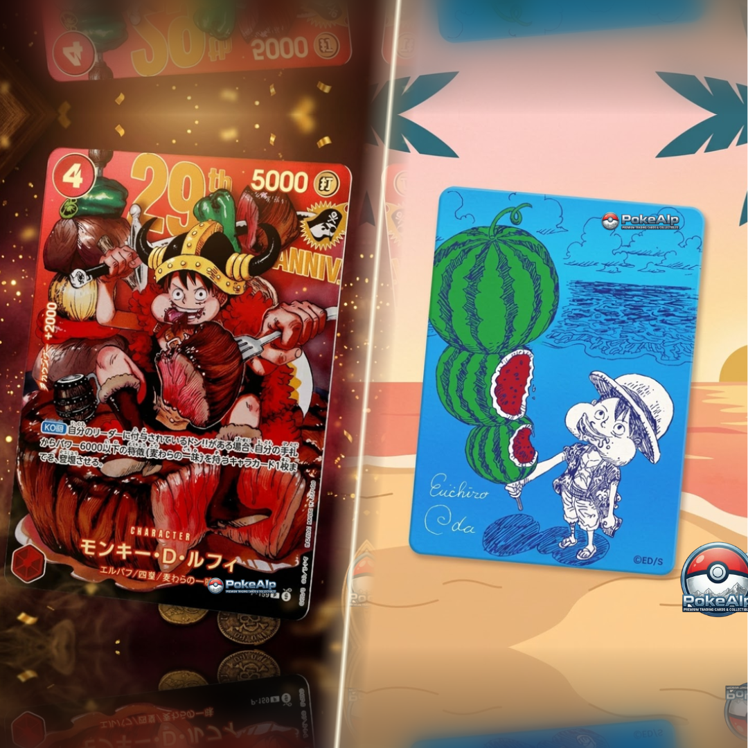 Duo Pack One Piece — Natsukomi 2026 Meta Kira + P-159 Luffy 29ᵉ Anniversaire | Édition Japonaise