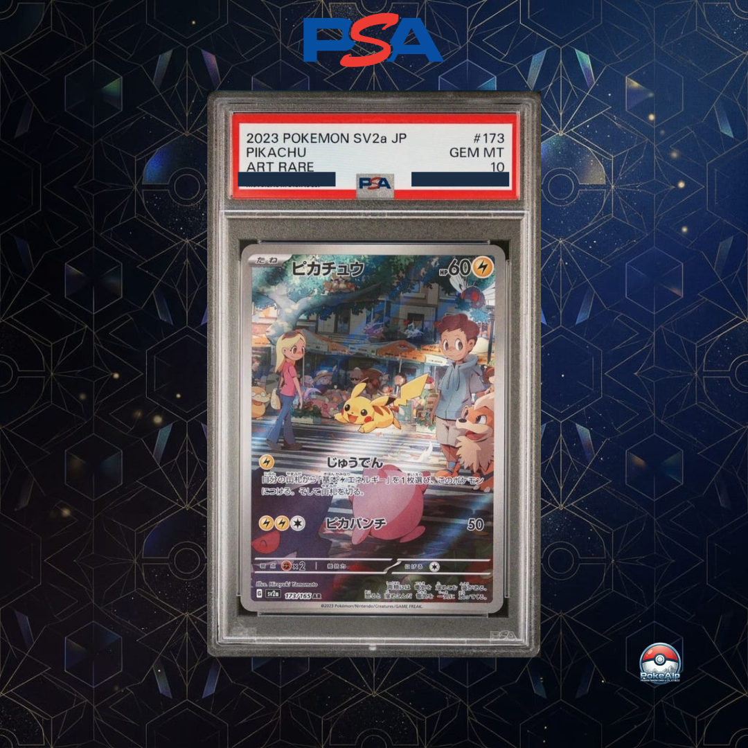 Pikachu AR 173/165 | SV2a Pokémon 151 | PSA 10 Gem Mint | Japanische Ausgabe