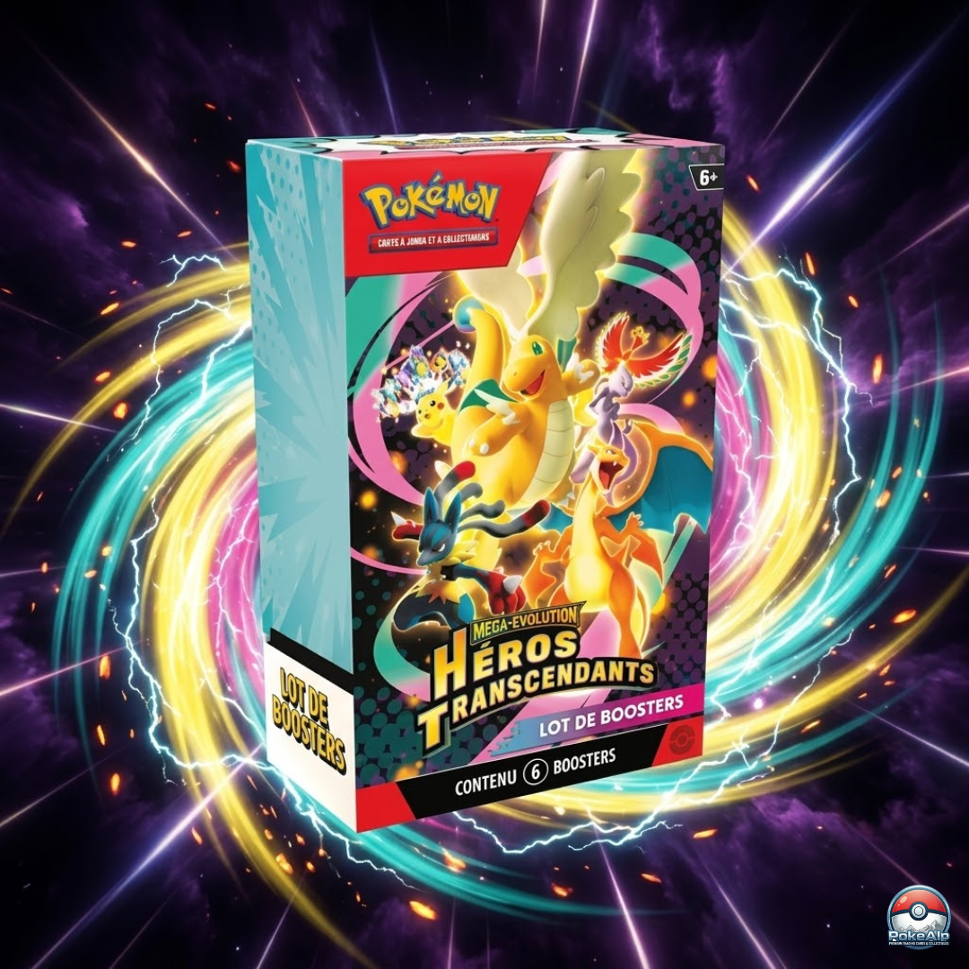 Pokémon – Mega Evolution – Héros Transcendants (ME2.5) – Booster Bundle | 6 Boosters Français