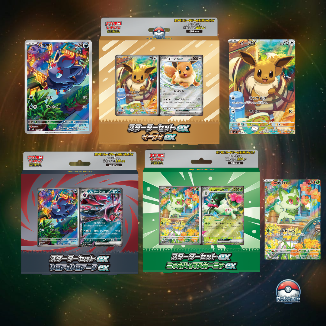 Pokémon Coffret de démarrage MEGA ex - Evoli, Zorua et Poussacha - Édition japonaise